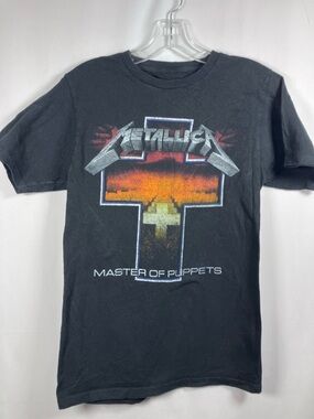 Metallica Master of Puppets Black Graphic Band Tee